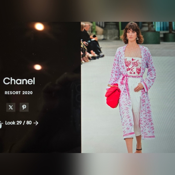 Chanel 2020 Cruise Gold Metal Faux Pearl & Crystal CC Dangle Earrings XL Size - Picture 9 of 10